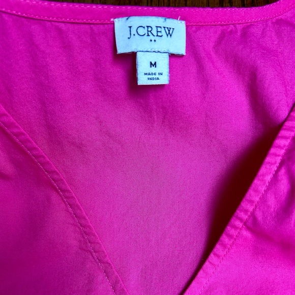 J.Crew Sleeveless Ruffle Hot Pink Top - Picture 3 of 9
